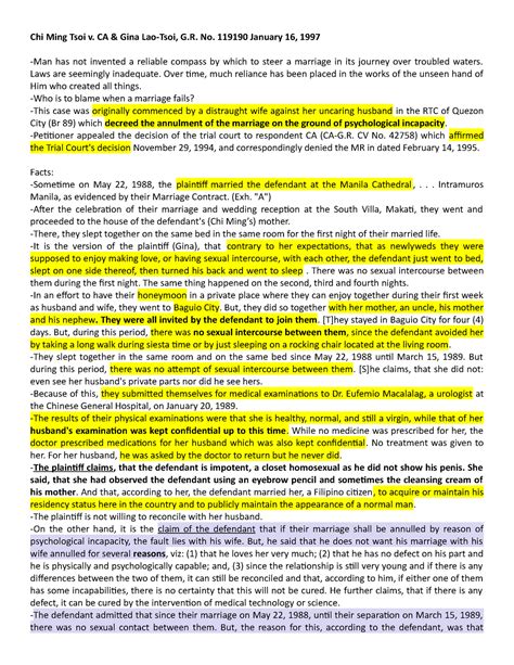 chi ming tsoi summary|CHI MING TSOI, petitioner, vs. COURT OF APPEALS and GINA .